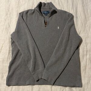 men's quarter zip size large EUC estate rib